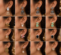 Anti-tarnish earrings combo set 12 pairs for girls and women