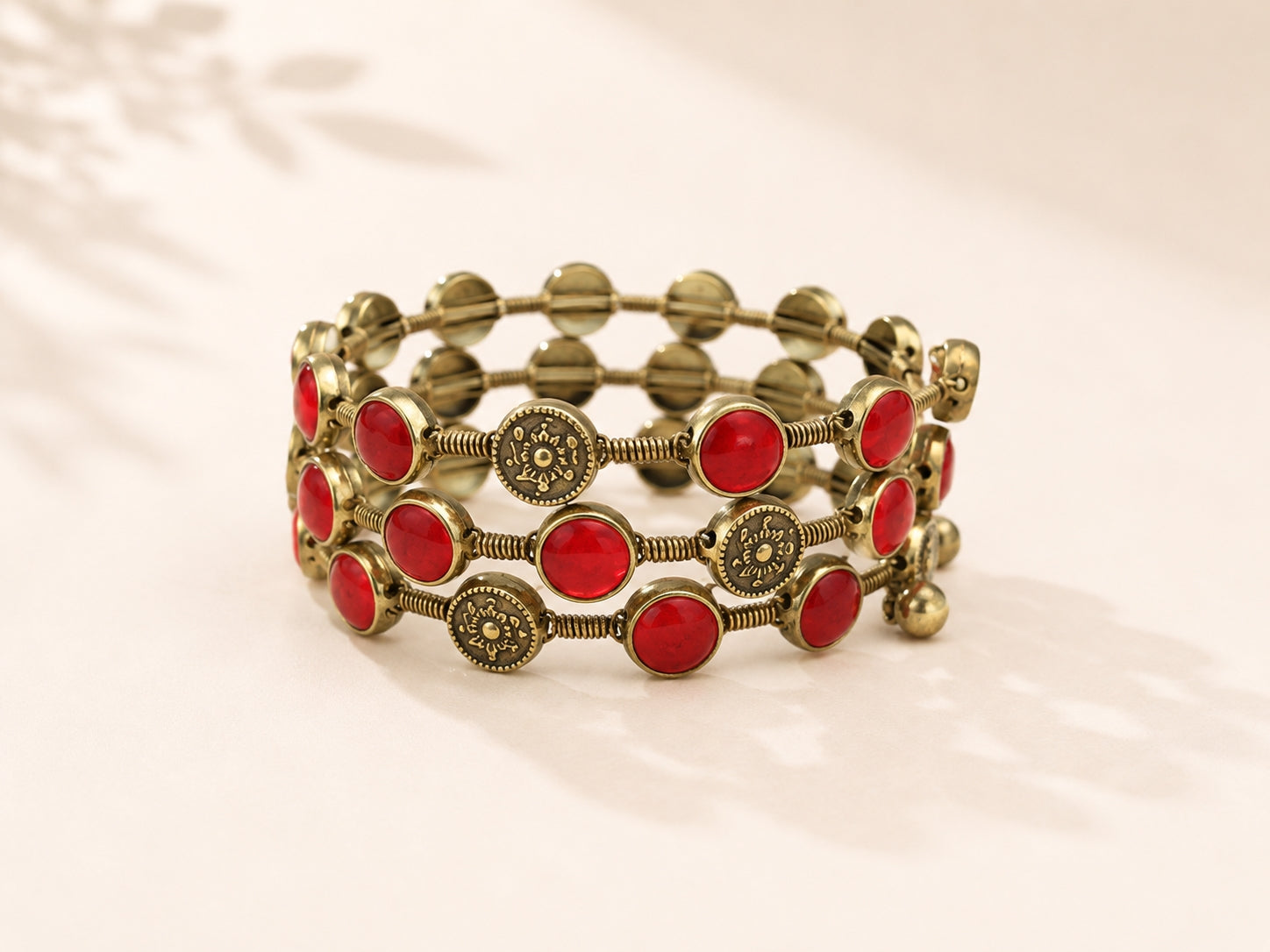 Ethnic red bracelet for women