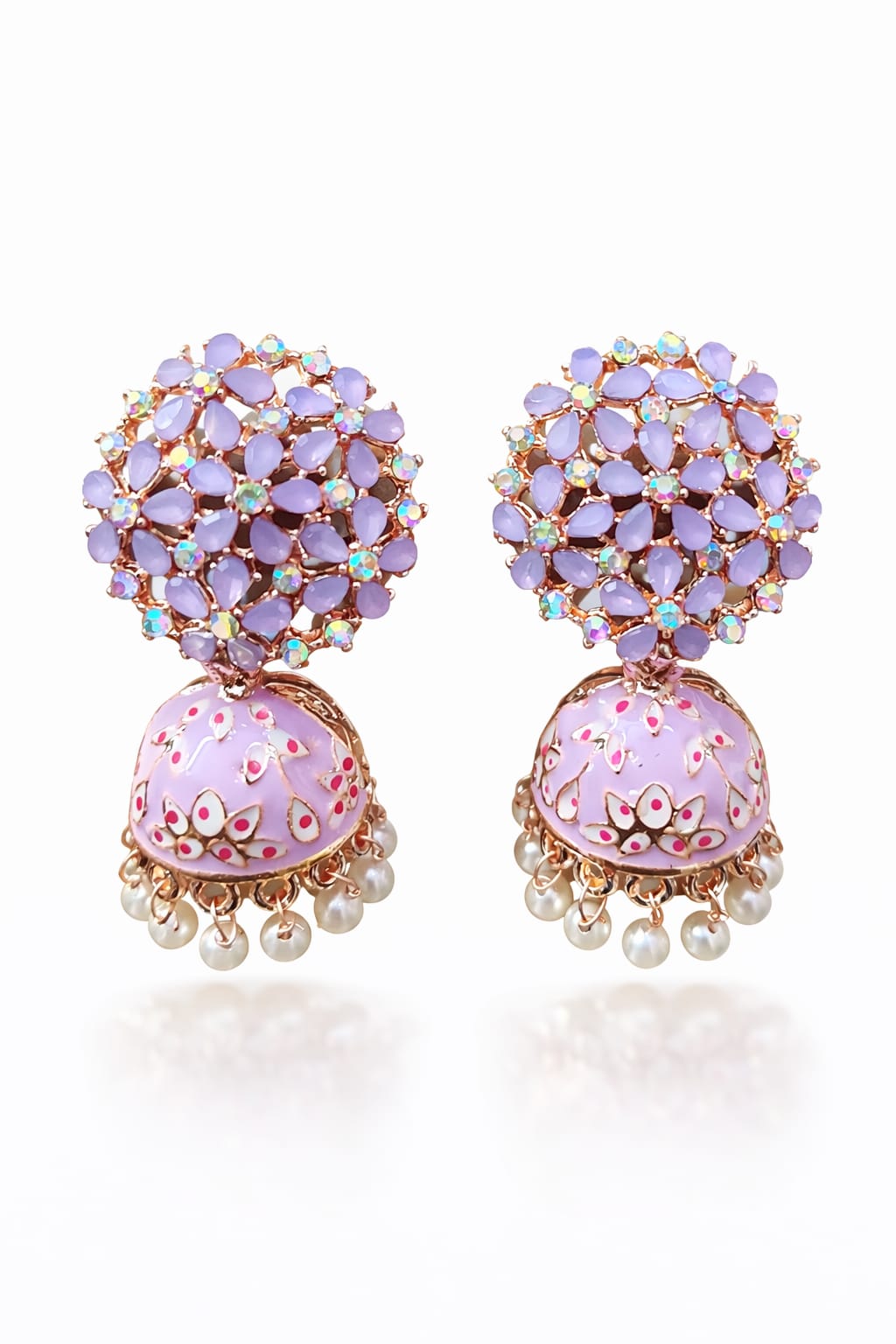 Designer Jhumka Earrings for Women – Fancy Traditional Pearl Drop Jhumka | Velvet Petals