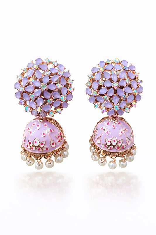 Designer Jhumka Earrings for Women – Fancy Traditional Pearl Drop Jhumka | Velvet Petals