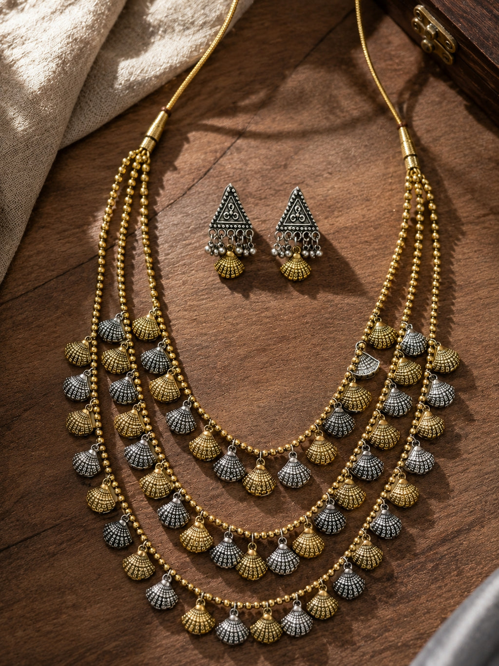 Festival brass necklace for women