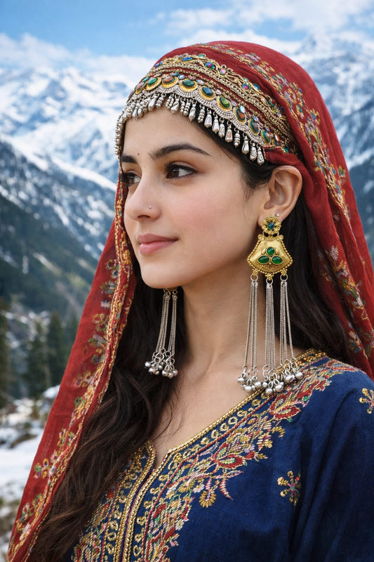 Kashmiri Tassel Earrings – Traditional Ethnic Dangler