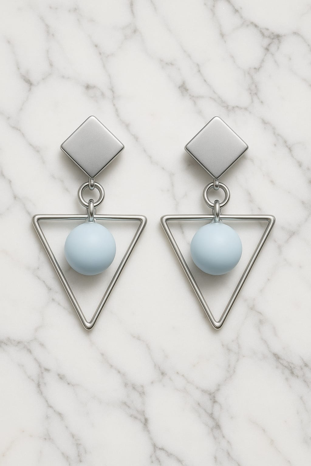 Trendy Geometric Triangle Drop Earrings for Women & Girls | Korean Style Fashion