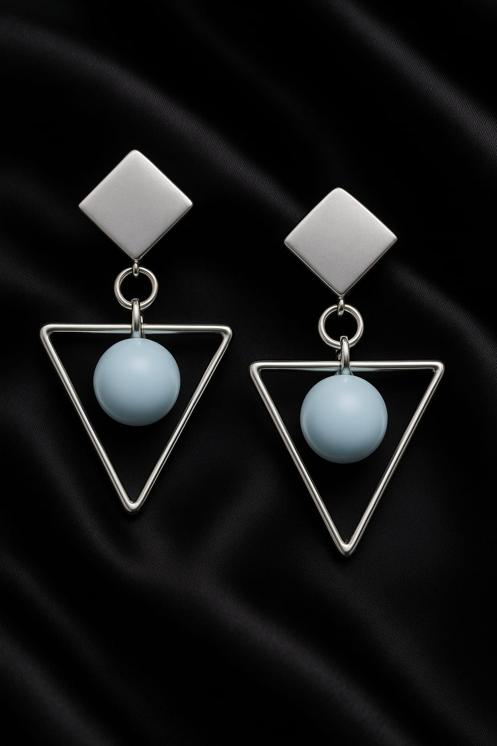 Trendy Geometric Triangle Drop Earrings for Women & Girls | Korean Style Fashion