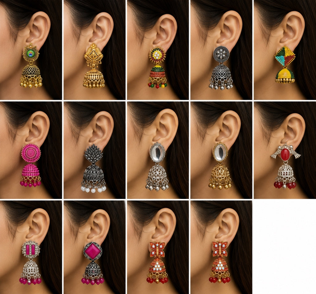 Ethnic & Modern Earrings Combo Box