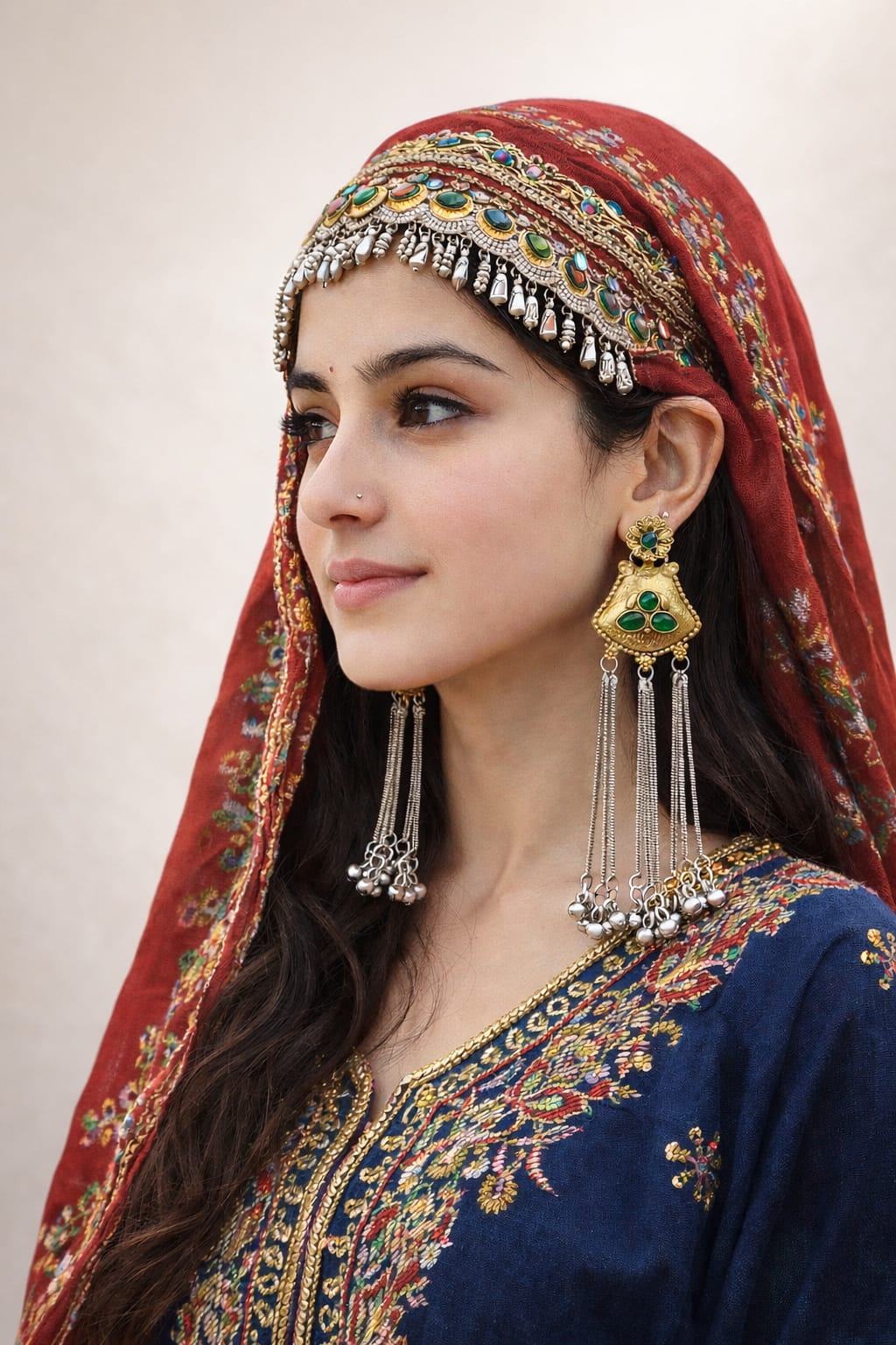 Kashmiri Tassel Earrings – Traditional Ethnic Dangler