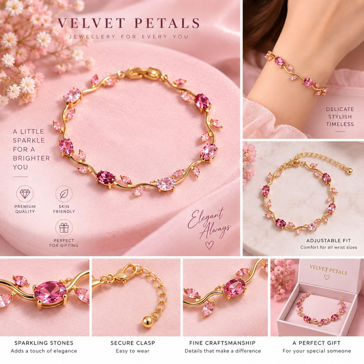 Crystal Vine Bracelet